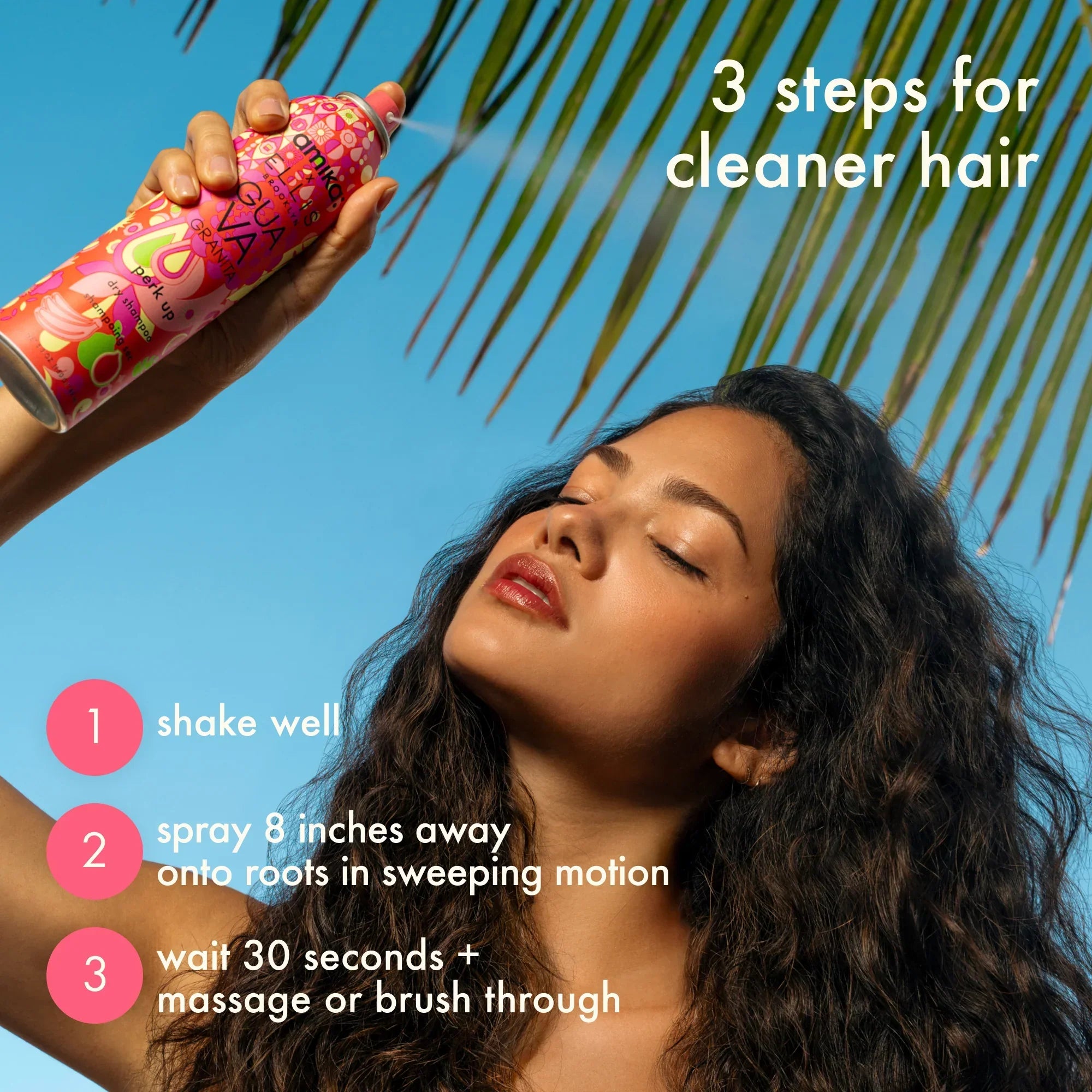 amika x Ellis Brooklyn limited-edition perk up GUAVA GRANITA dry shampoo bundle set