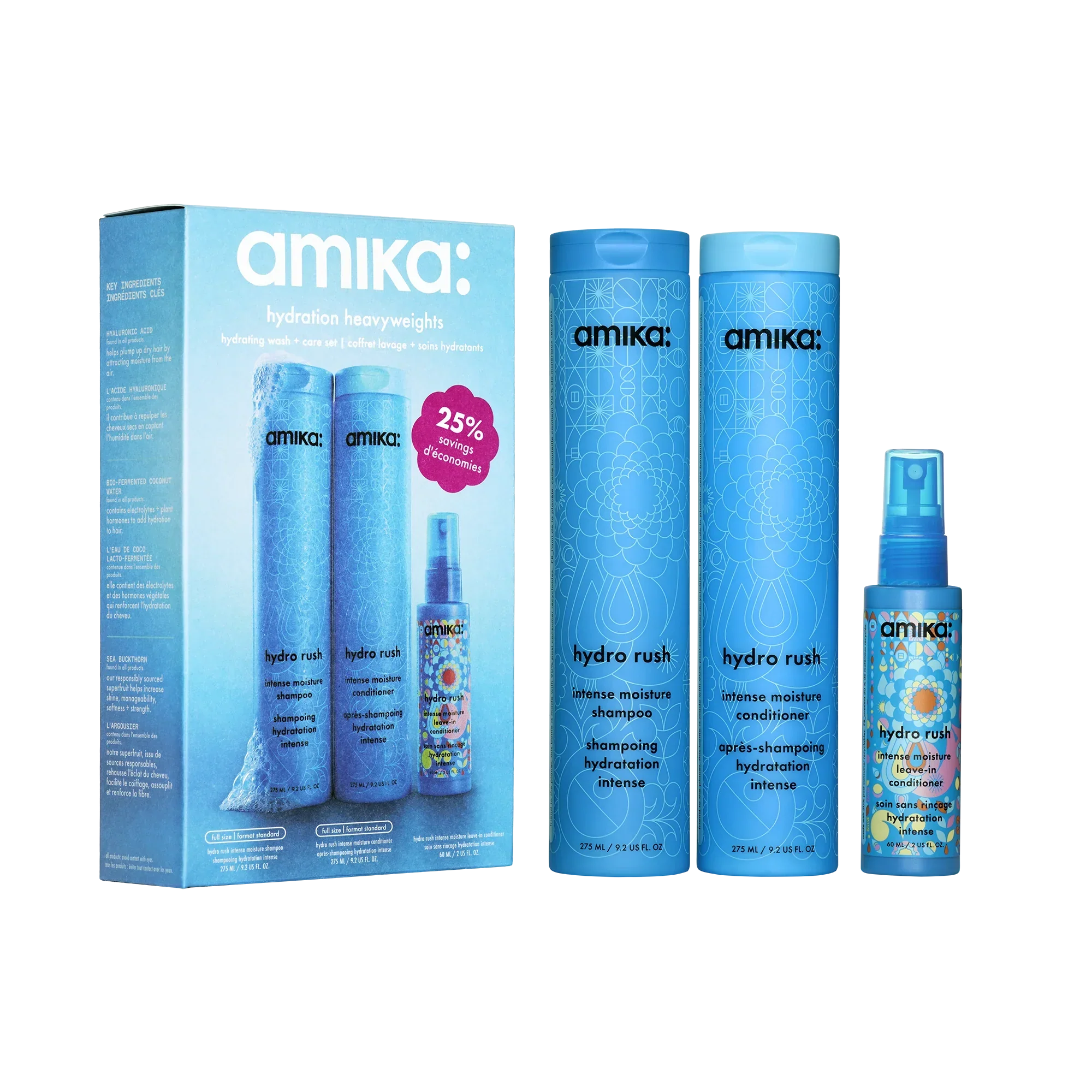 hydration heavyweights hydrating wash + care set
