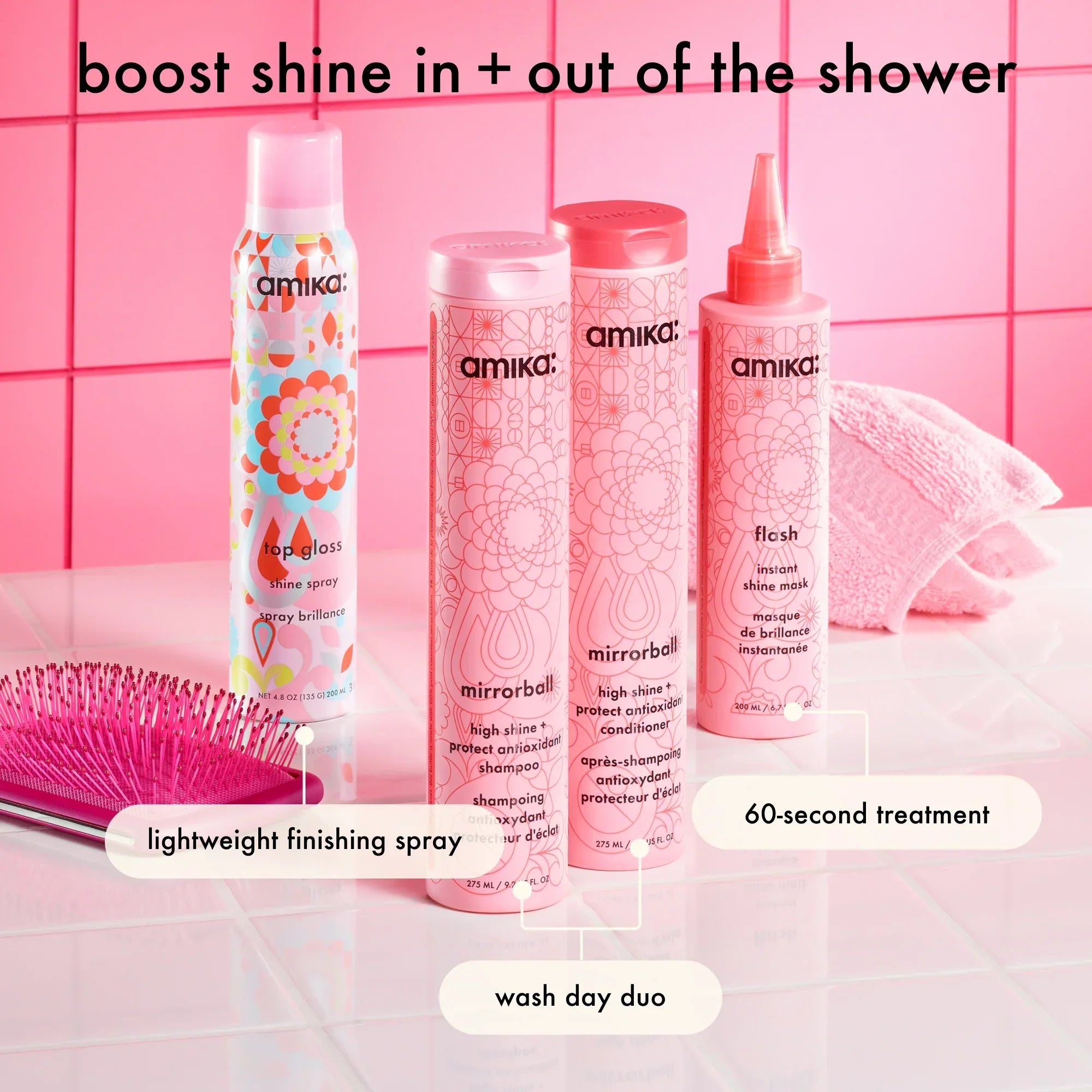 mirrorball high shine + protect antioxidant conditioner - 9.2 oz / 275 ml