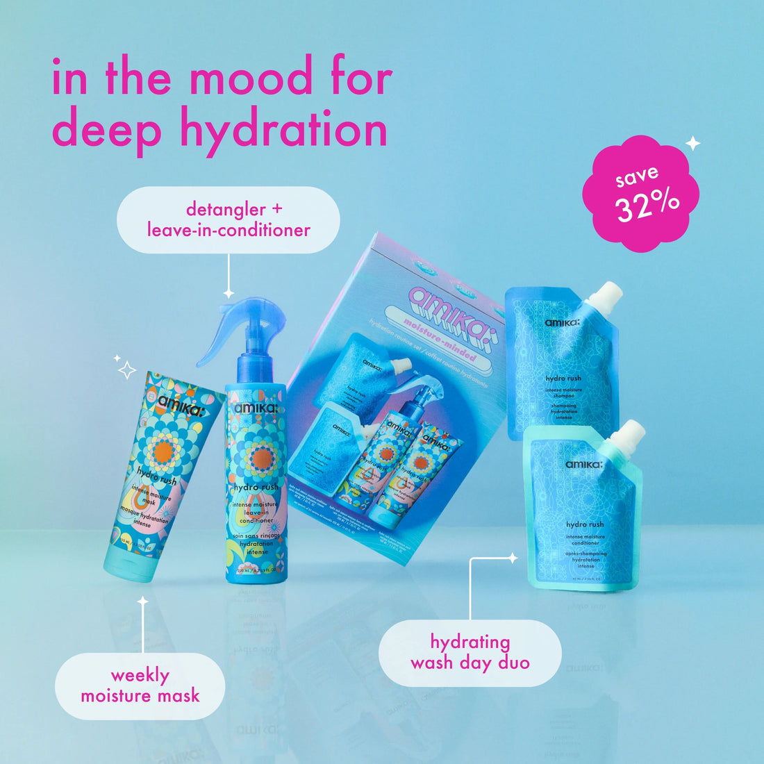 moisture-minded hydration routine set