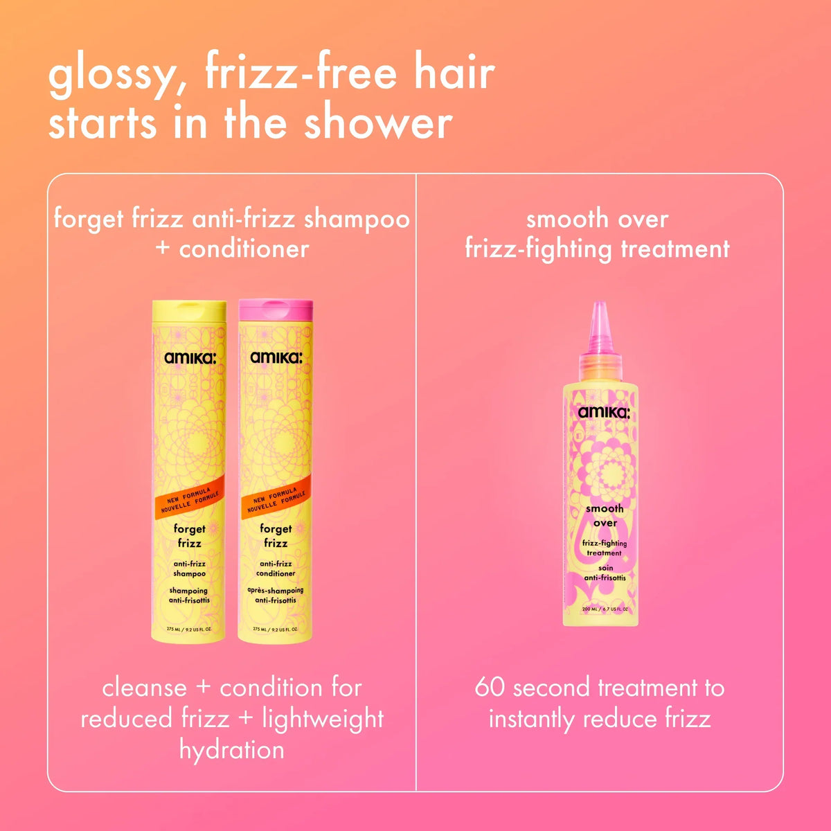 forget frizz anti-frizz shampoo - 275 ml / 9.2 oz