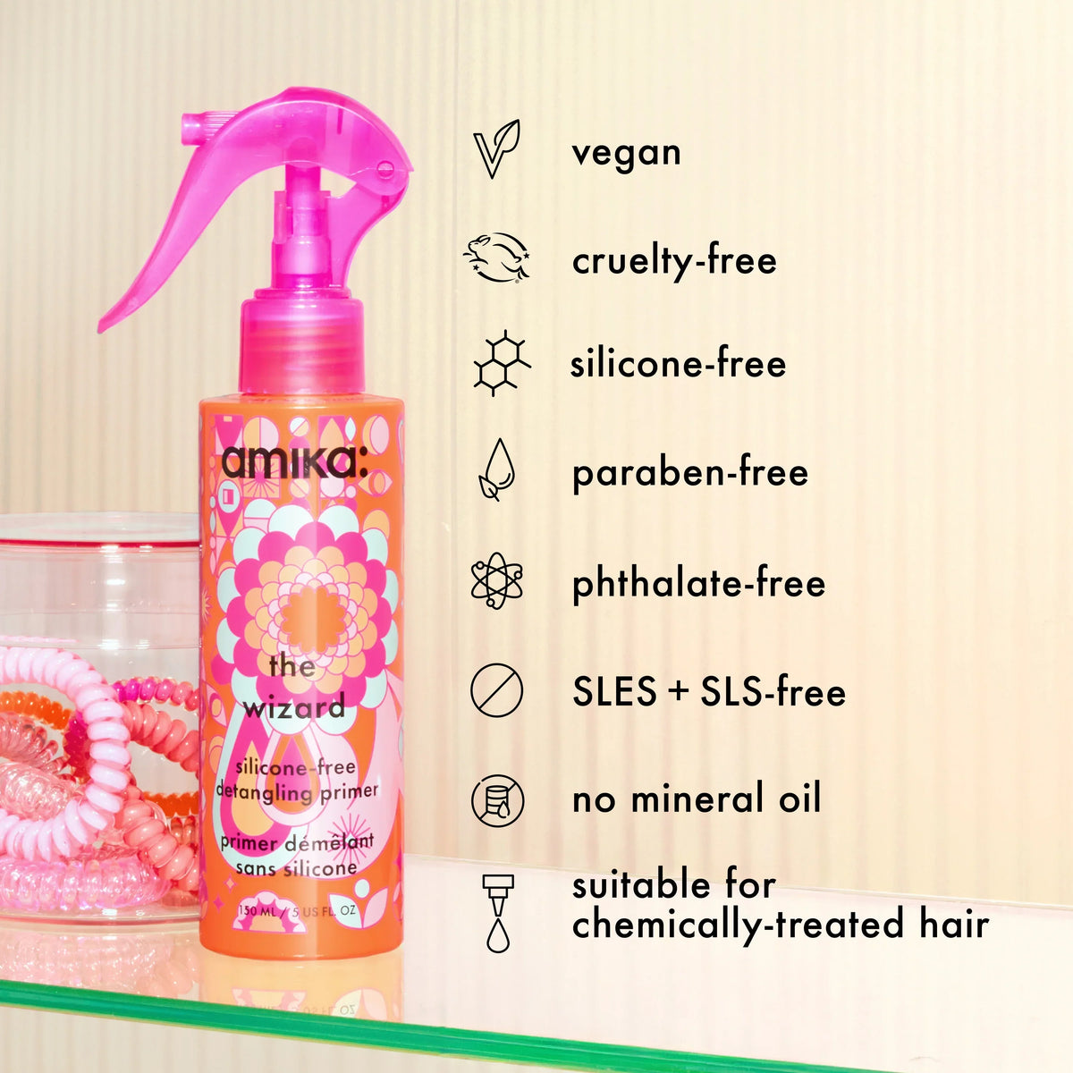 the wizard silicone-free detangling hair primer (silicone-free) - 5 oz / 150 ml