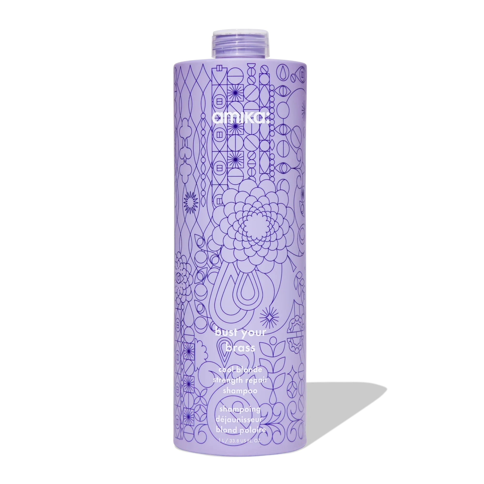 bust your brass cool blonde strength repair shampoo - 9.2 oz / 275 ml